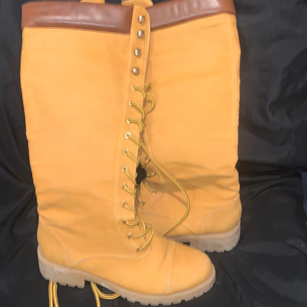 Shoedazzle “Marion” High lace up boot
